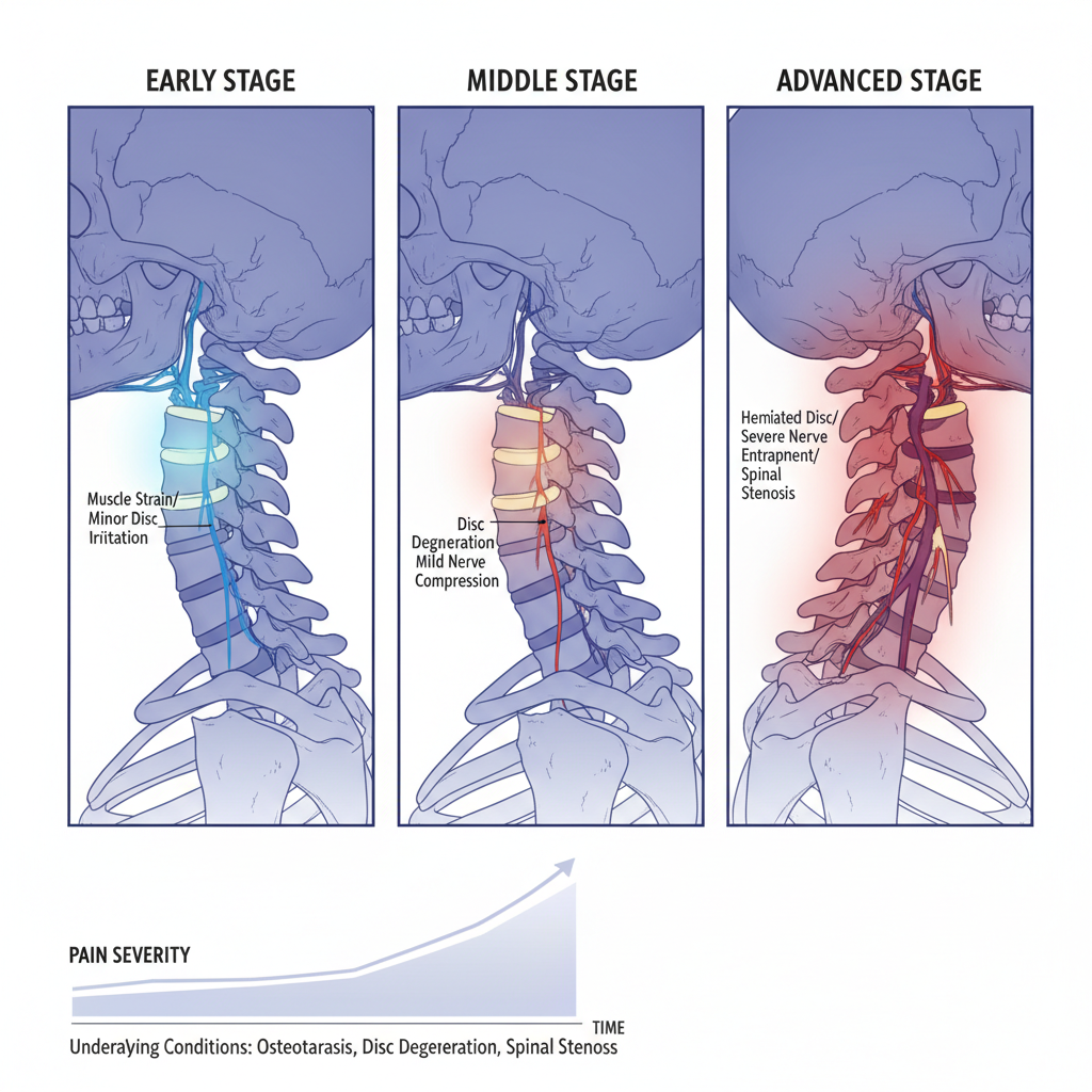 why neck pain gets worse over time